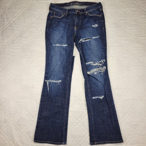 Old Navy the sweetheart‎ distressed blue jeans size 8 reg - Picture 1 of 6